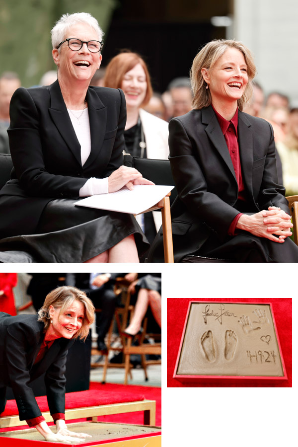 Jodie Foster Hand and Footprint